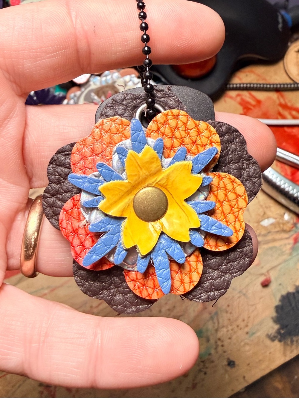 Handmade Floral Bag Charm